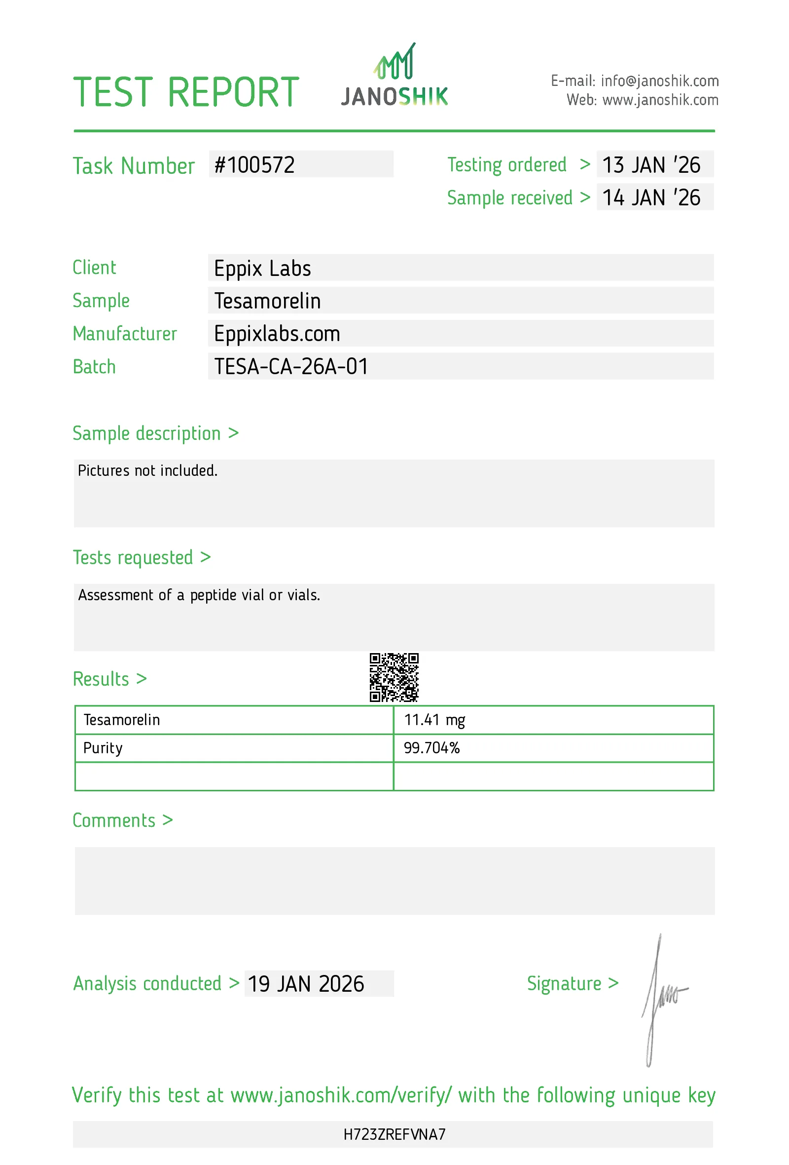 Tesamorelin — 10mg