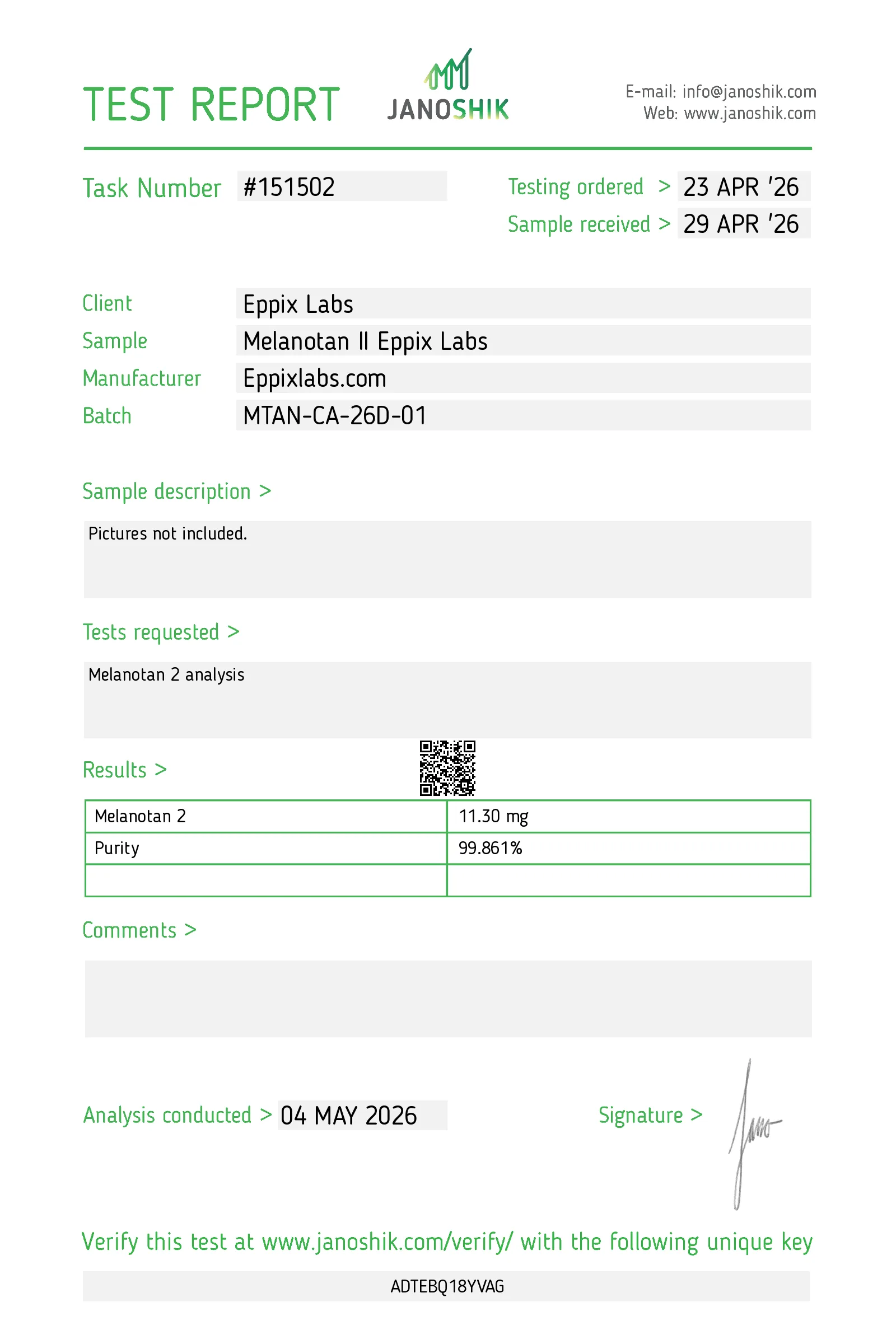 Melanotan II Spray — 100mcg