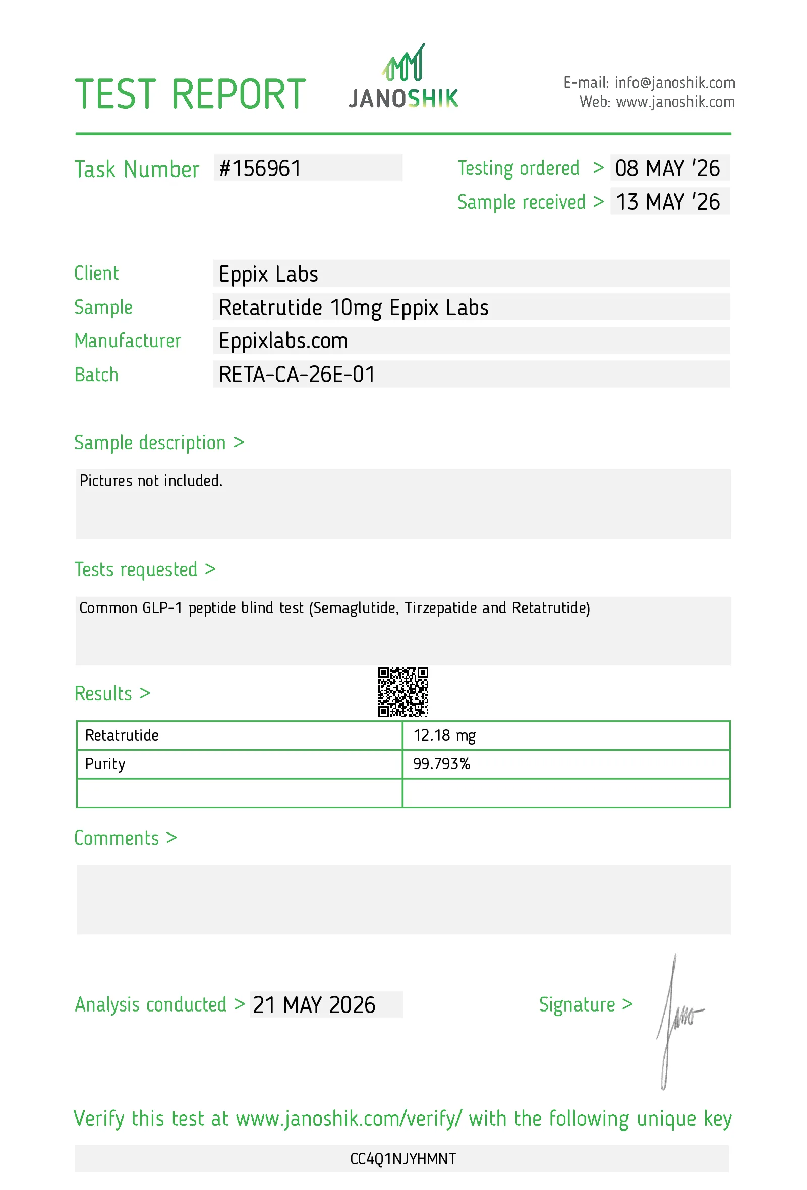 Reta (GLP-3) — 10mg