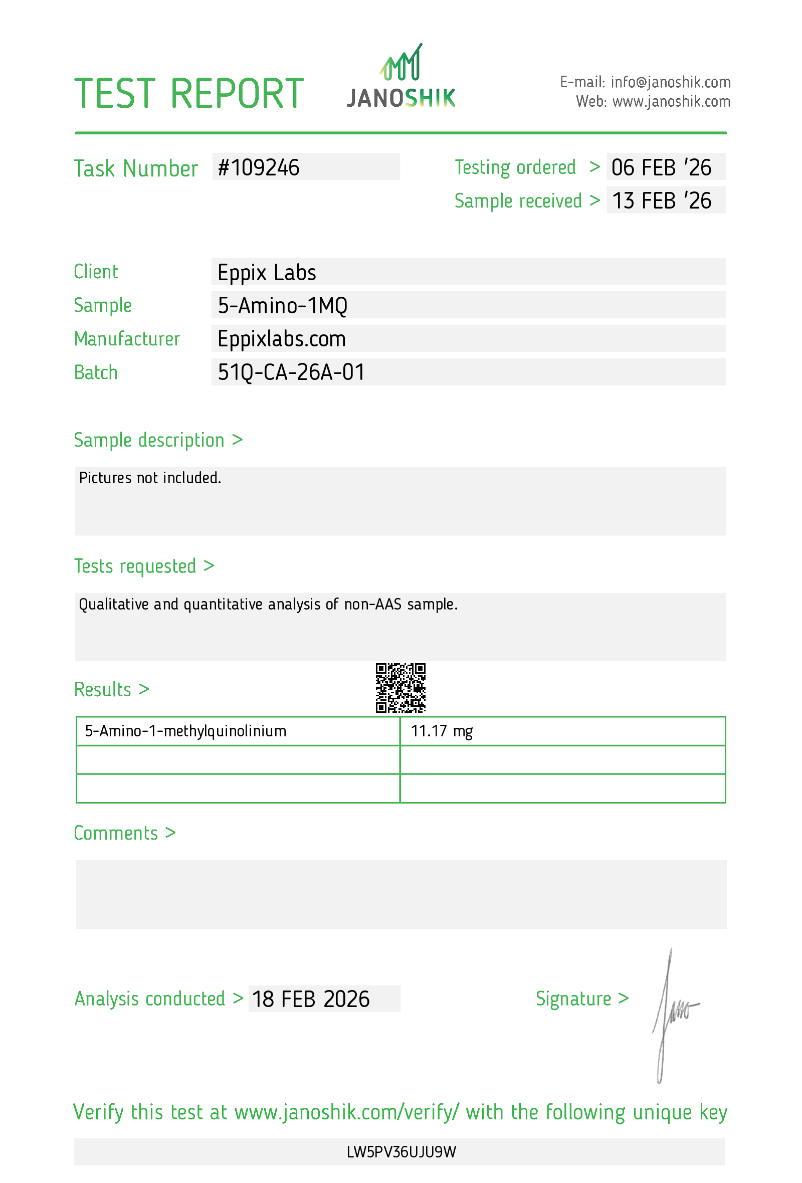 5-Amino-1MQ Capsules — 50mg